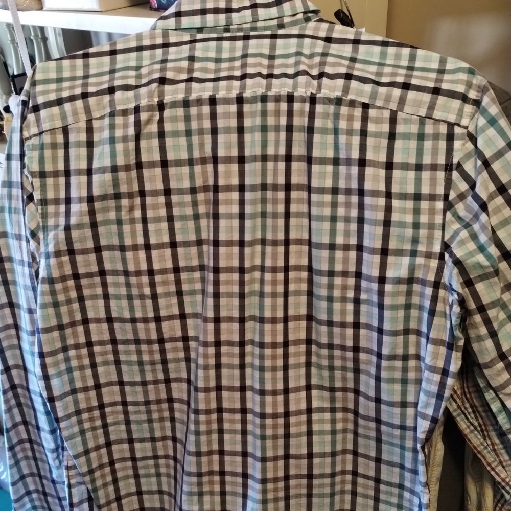 Lacoste Button Down Multi Colored Plaid Shirt Siz… - image 2